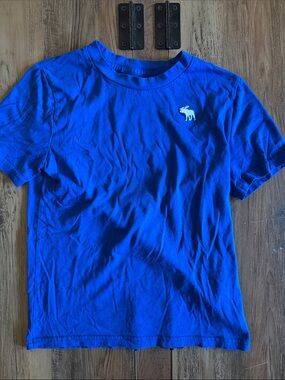 abercrombie kids Royal Blue Tee with White Moose Logo